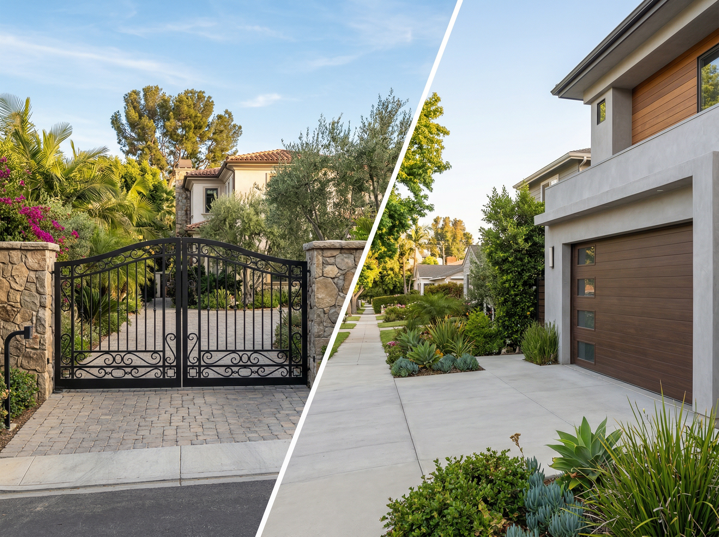 Custom gate and garage door installation Los Angeles - Atlas Home Pro