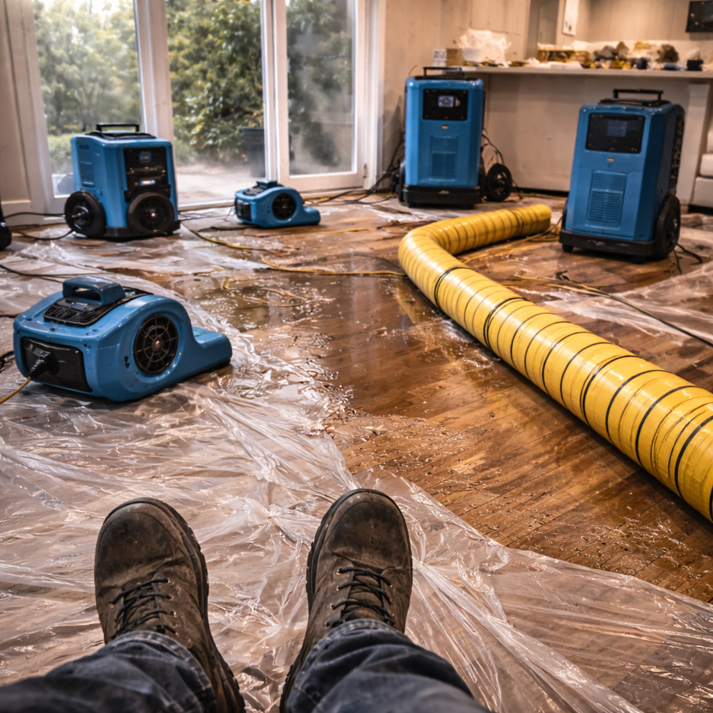 Water damage restoration Los Angeles - Atlas Home Pro emergency services