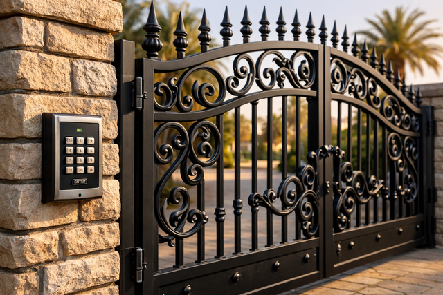 Custom security gate Los Angeles