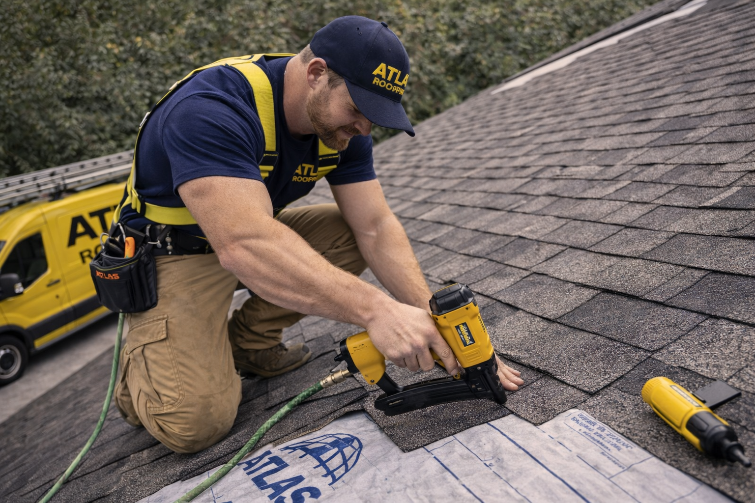 Atlas Home Pro flat roof installation in Los Angeles